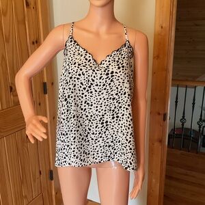 Eesome Monochrome Spotted Blouse